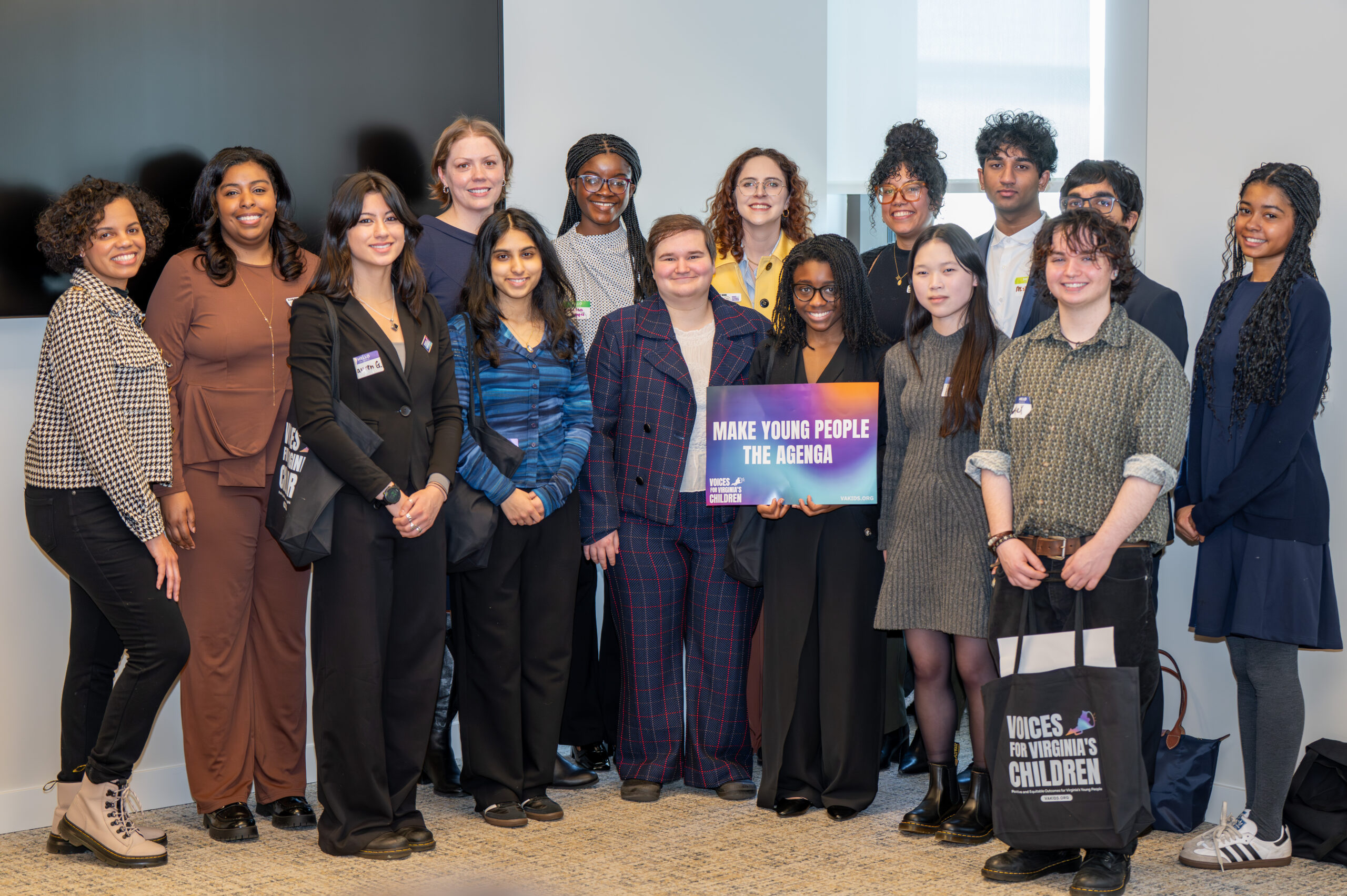 VAYA cohort and Voices staff at the General Assembly